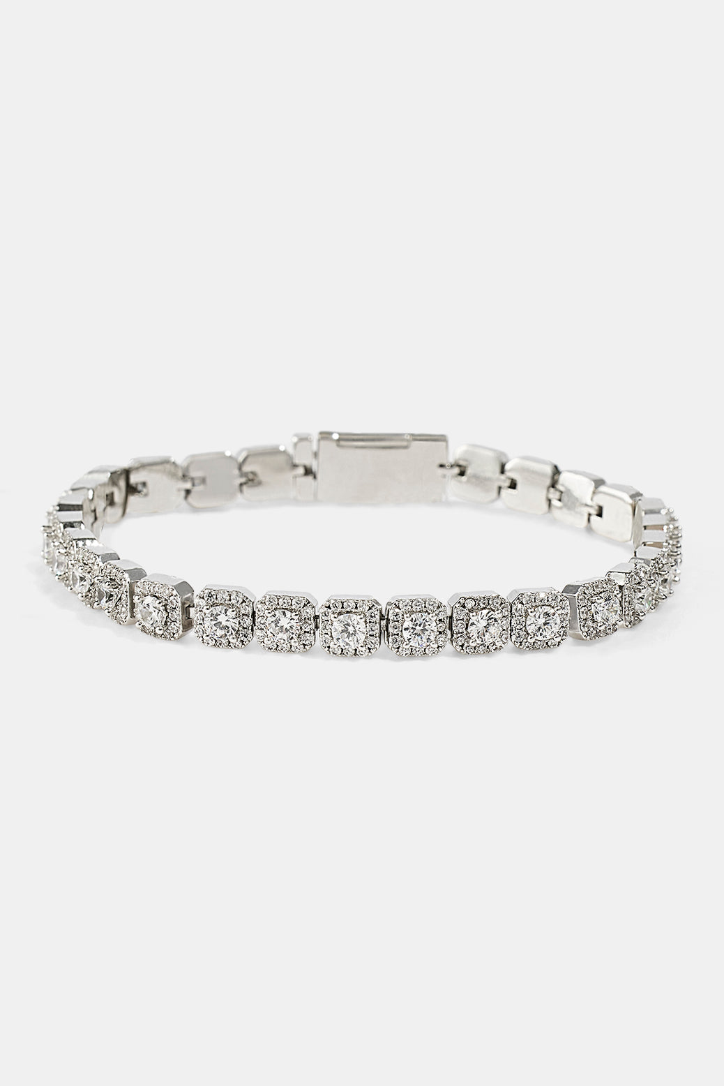 7mm Clustered Tennis Bracelet